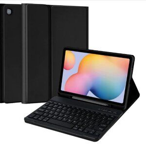 Samsung Galaxy Tab S6 Lite Wireless Keyboard Case Magnetic Travel Black Office
